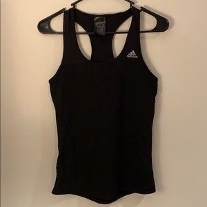 Adidas running black tank top size small